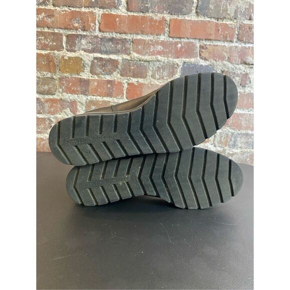 Adrienne Vittadini Black Fuax Leather Cuffed Wedge Ankle Bootie Womens Size 7 - Picture 13 of 13